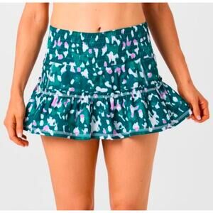 The Bubble Lawley Green Printed Skirt Small New